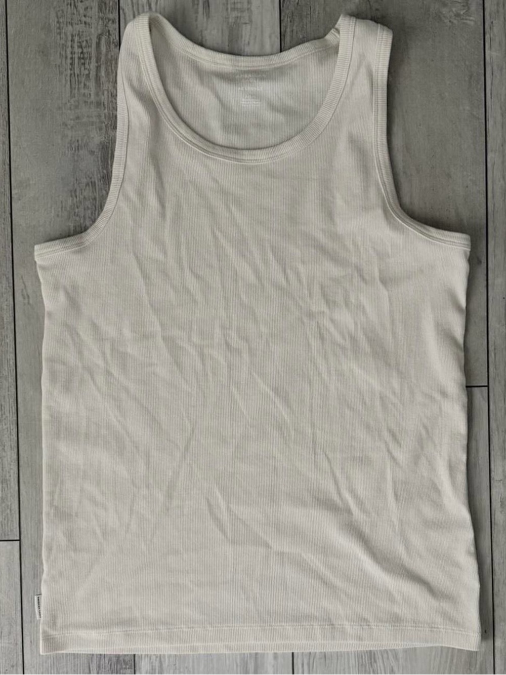 American Eagle cream/off white ribbed tank top